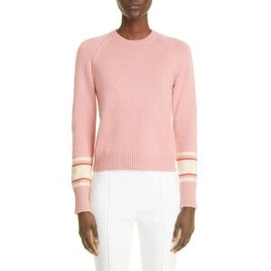 $1575 Loro Piana Women's Girocollo Columbia Cashmere Sweater Pink Size 42 / US 8